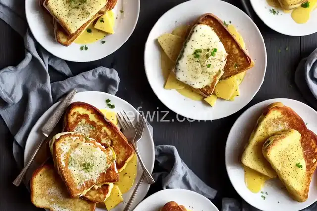 Savory Cheese-Crusted French Toast With Garlic and Parmesan Recipe