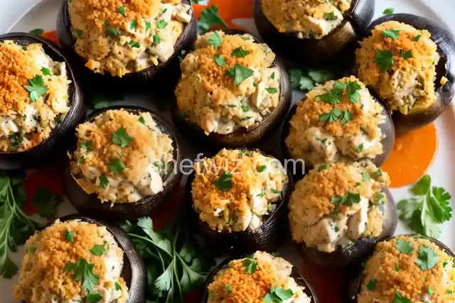 Savory Crab Stuffed Mushrooms