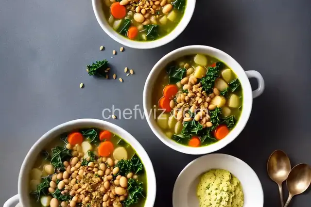 Savory Kale, Cannellini Bean, and Potato Soup