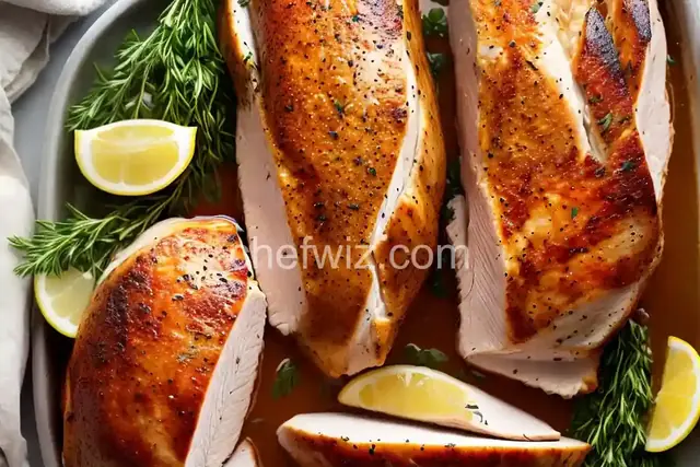 Savory Turkey Breast with Herbs and White Wine