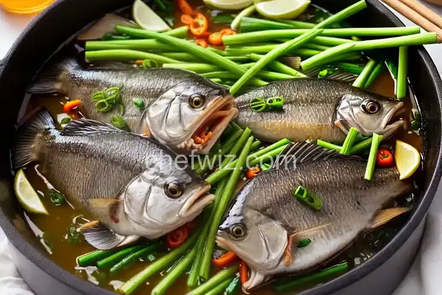 Scallion and Ginger Steamed Fish
