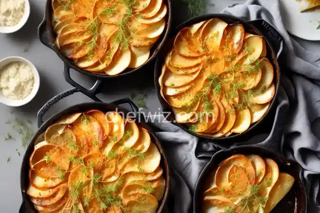Scalloped Potatoes with Caramelized Fennel