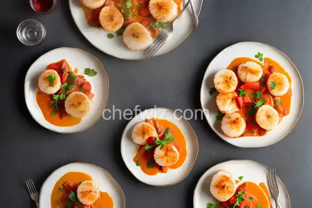 Scallops in Pastry with Lobster Sauce