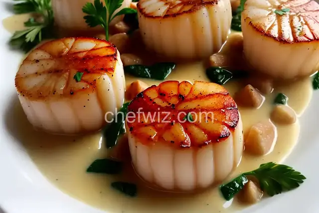 Scallops with White Wine Sauce II