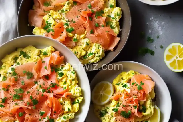 Scrambled Eggs with Smoked Salmon