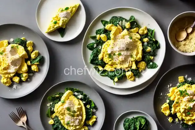 Scrambled Eggs with Spinach & Parmesan