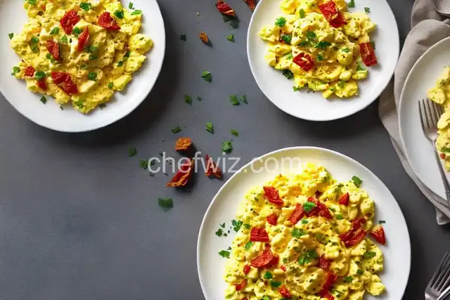 Scrambled Eggs with Sun-Dried Tomato