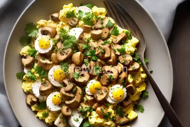 Scrambled Eggs with Wild Puffball Mushrooms