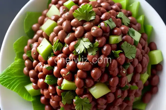 Sea Island Red Peas with Celery Leaf Salad