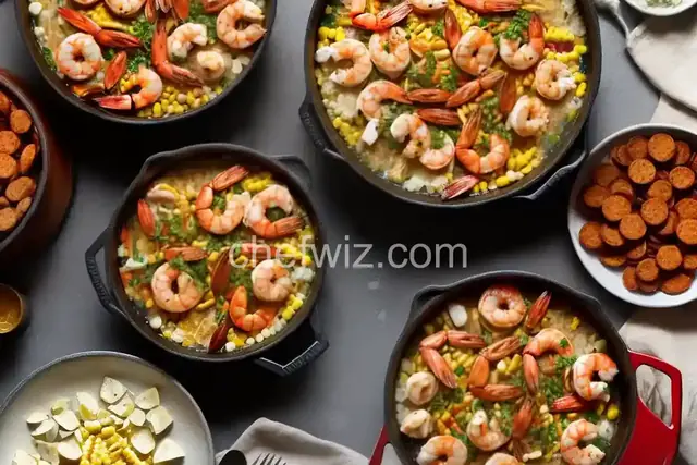Seafood Boil With Shrimp, Corn, and Sausage