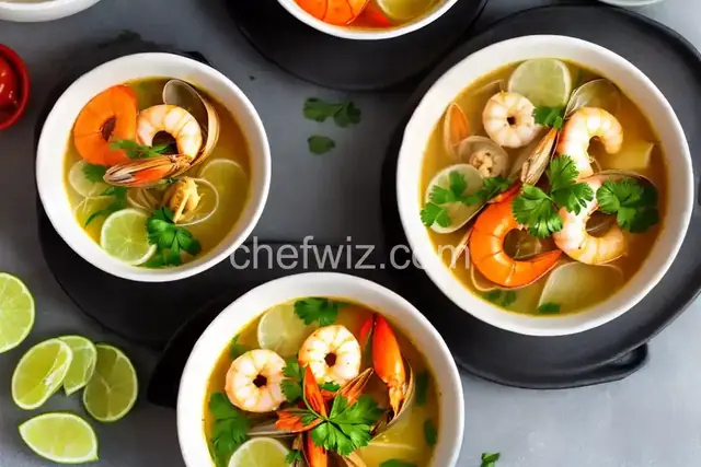 Seafood Sinigang (Sour and Savory Seafood Soup)