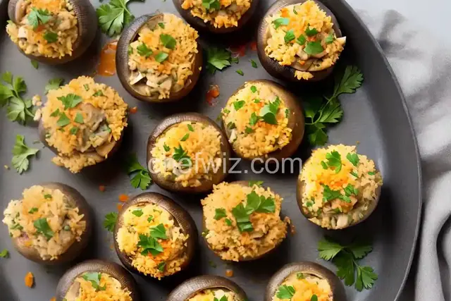 Seafood Stuffed Mushrooms