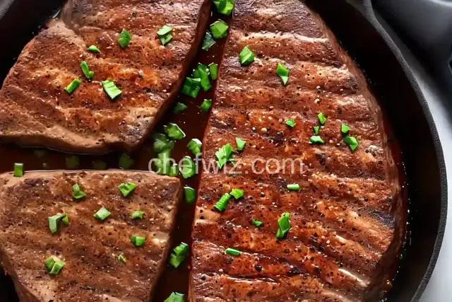 Seared Cast Iron Steaks
