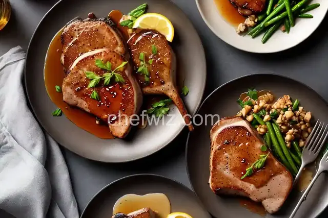 Seared Pork Chops with Maple Syrup Sauce