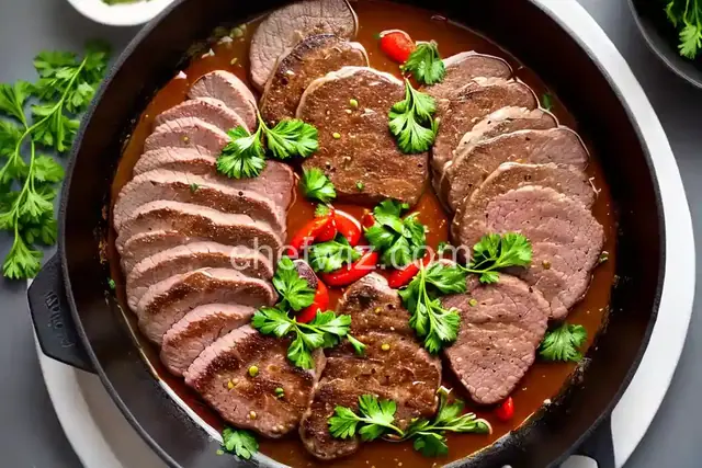 Seared Round Steak