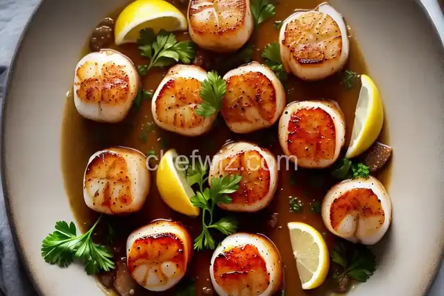 Seared Scallops With Brown Butter and Lemon Pan Sauce