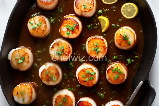 Seared Scallops with a Quick Lemony Pan Sauce
