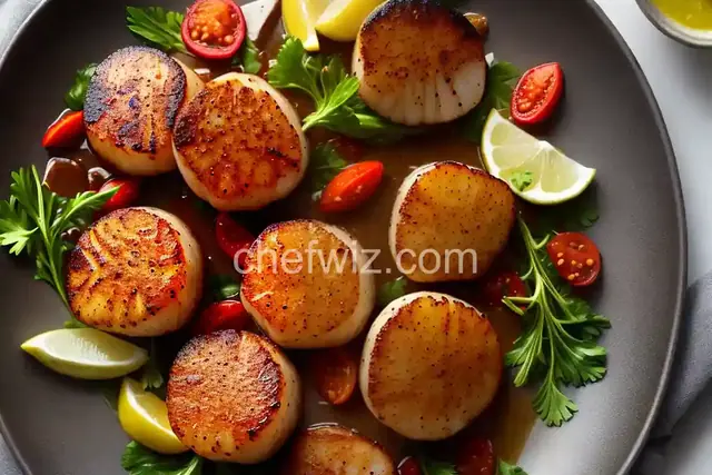 Seared Spice-Rubbed Sea Scallops