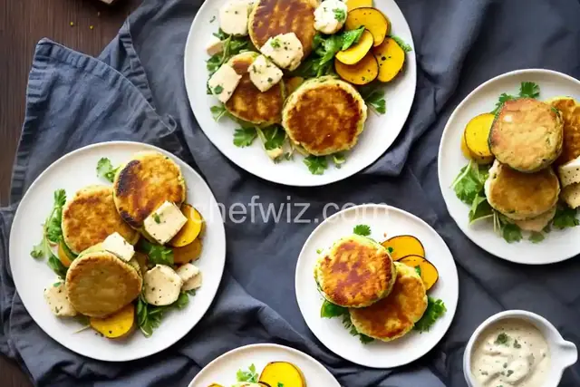 Seared Squash and Halloumi Burgers