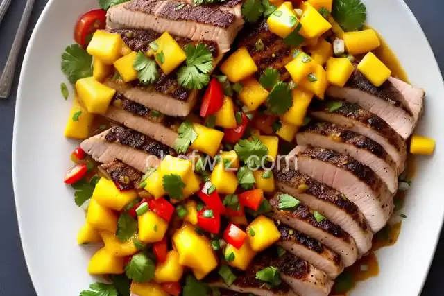Seared Tuna with Mango Salsa