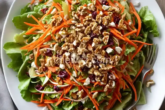 Serious Salads: Carrot Slaw with Cranberries and Toasted Walnuts Recipe