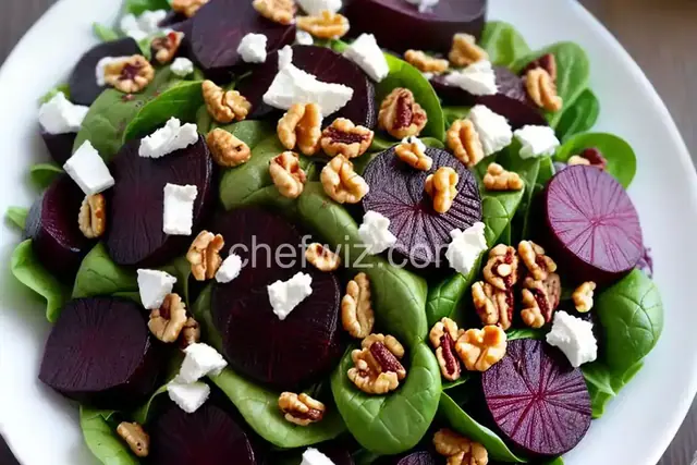 Serious Salads: Roasted Beet Salad with Goat Cheese, Walnuts and Honey Dijon Vinaigrette Recipe