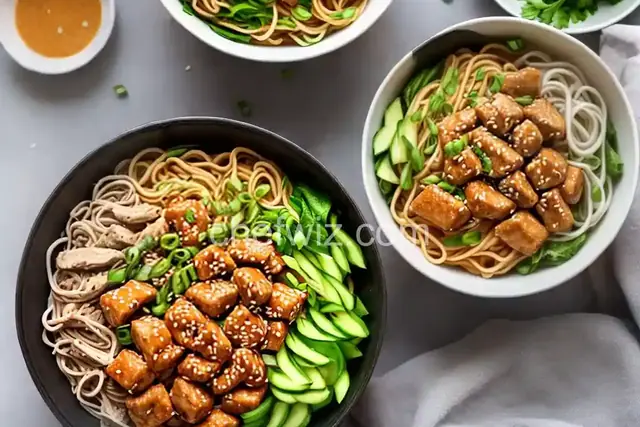 Sesame Chicken Noodle Bowl