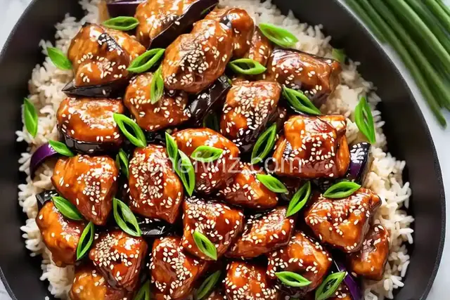 Sesame Chicken and Eggplant Recipe