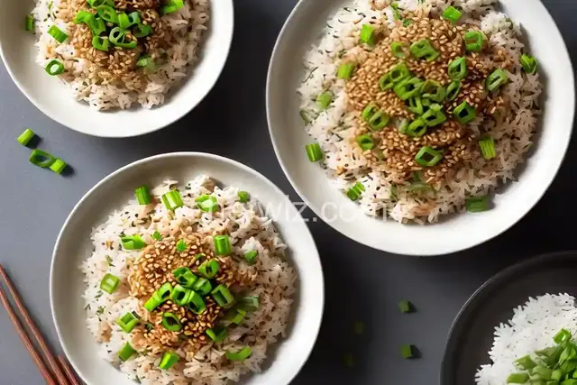 Sesame Rice With Scallions