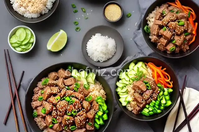 Sesame-Soy Pork Bowl