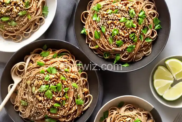 Sesame and Peanut Noodles