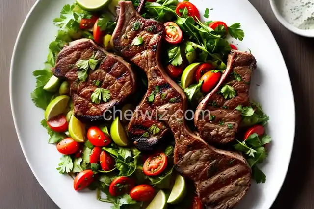 Seven-Spice Grilled Lamb Chops With Parsley Salad