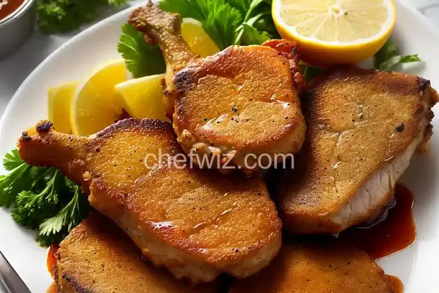 Sharon's golden fried TURKEY chops