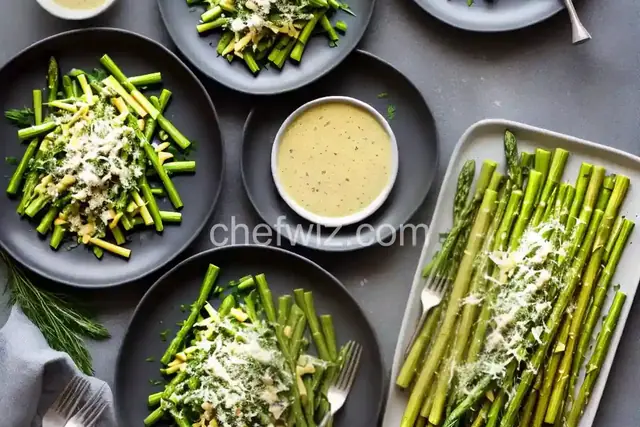 Shaved Asparagus with Parmesan Vinaigrette