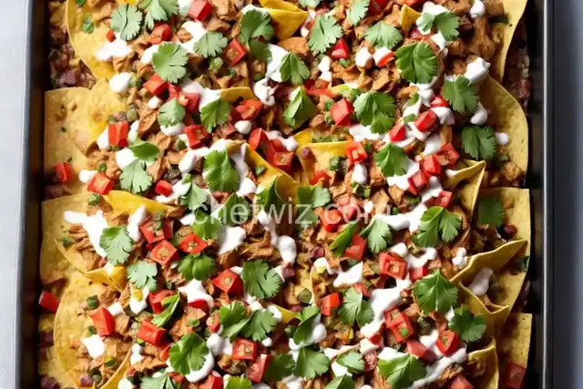 Sheet-Pan Green Chile Chicken Nachos