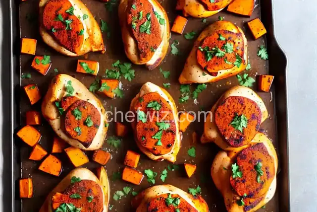 Sheet-Pan Harissa Chicken & Sweet Potatoes