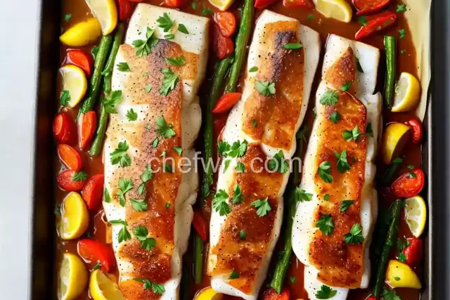 Sheet Pan Roasted Cod