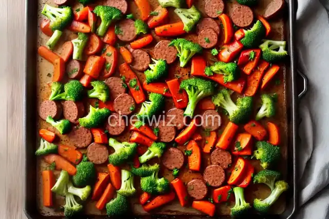 Sheet Pan Sausage and Seasonal Vegetables