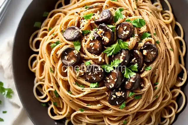 Shiitake Angel Hair Pasta