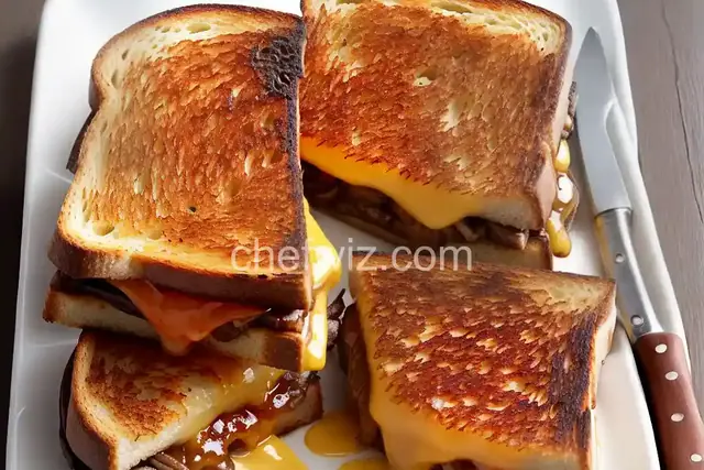 Short Rib, Caramelized Onion, and Gouda Grilled Cheese Recipe