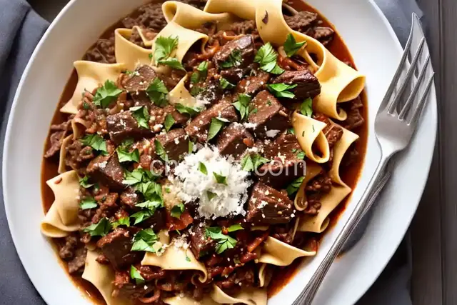 Short Rib Ragu with Pappardelle and Pecorino Romano