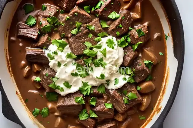 Short Rib Stroganoff