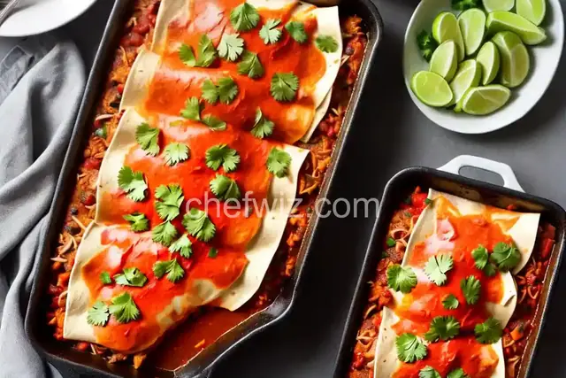 Shortcut Chicken Enchiladas
