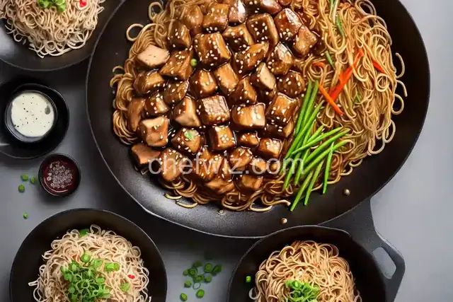 Shoyu Chicken with Chow Mein