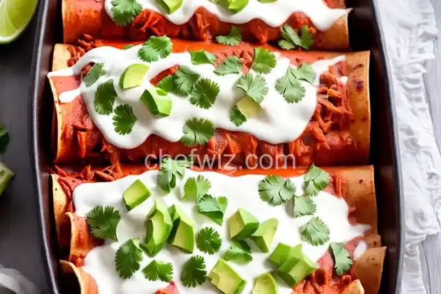 Shredded Beef Enchiladas
