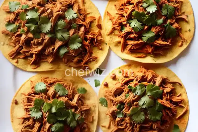 Shredded Spicy Chicken Tostadas (Tinga)