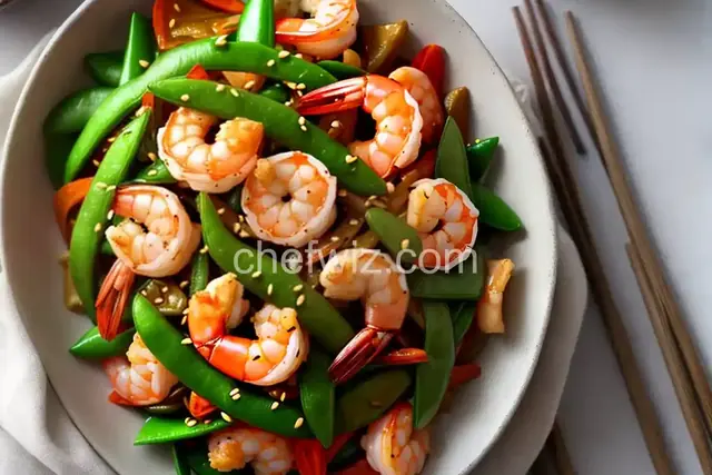Shrimp & Snow Pea Stir Fry