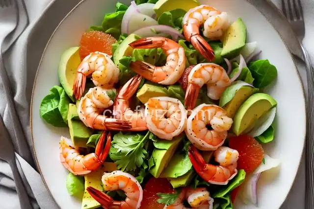 Shrimp, Avocado, and Grapefruit Salad