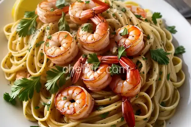 Shrimp Lemon Pepper Linguini