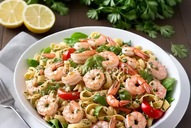 Shrimp Pasta Salad with Italian Dressing
